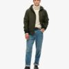 Surplus nylon hooded bomberjack