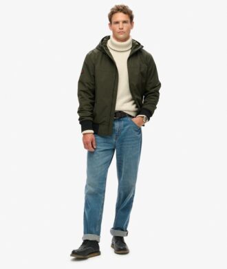 Surplus nylon hooded bomberjack