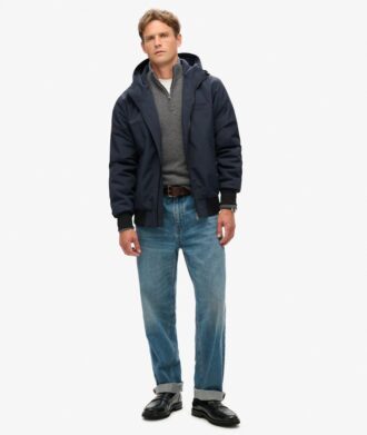 Surplus nylon hooded bomberjack