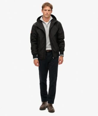 Surplus nylon hooded bomberjack