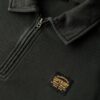 Sweatshirt met halve rits en contrasterende stiksels