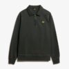 Sweatshirt met halve rits en contrasterende stiksels