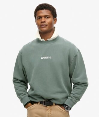 Sweatshirt met losse pasvorm en micro-logoprint