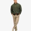 Sweatshirt met losse pasvorm en micro-logoprint