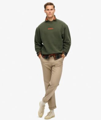 Sweatshirt met losse pasvorm en micro-logoprint