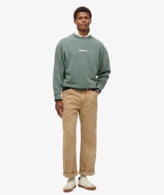Sweatshirt met losse pasvorm en micro-logoprint