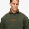 Sweatshirt met losse pasvorm en micro-logoprint