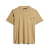 T-shirt met contrasterende stiksels op de zak