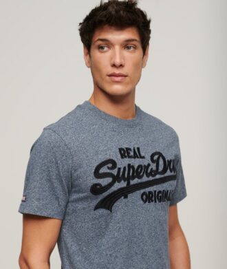 T-shirt met geborduurd Vintage logo