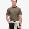 T-shirt met gestructureerde strepen en zak