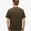 T-shirt met gestructureerde strepen en zak