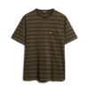 T-shirt met gestructureerde strepen en zak