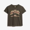 T-shirt met kapmouwtjes in de stijl van rockbands uit de jaren 70