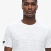 T-shirt met logo in reliëf