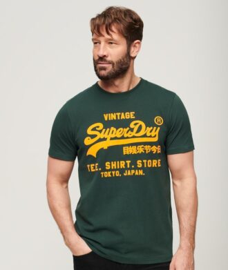 T-shirt met neon Vintage logo