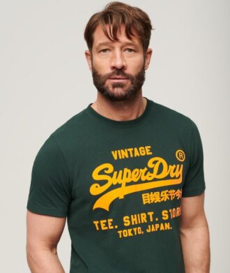 T-shirt met neon Vintage logo