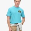 T-shirt met print van een reiskaart