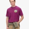 T-shirt met print van een reiskaart