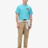 T-shirt met print van een reiskaart