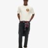 T-shirt met print van een reiskaart