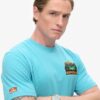 T-shirt met print van een reiskaart