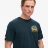 T-shirt met print van een reiskaart