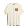 T-shirt met print van een reiskaart