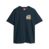 T-shirt met print van een reiskaart