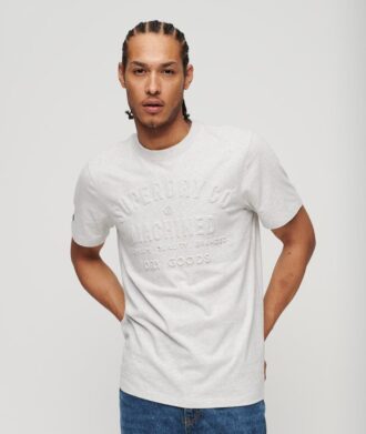 T-shirt met reliëfprint