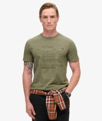 T-shirt met reliëfprint