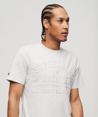 T-shirt met reliëfprint