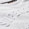 T-shirt met reliëfprint