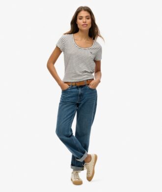 T-shirt met ronde hals