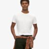 T-shirt met ronde hals en korte mouwen in shorts