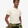 T-shirt met ronde hals en korte mouwen in shorts