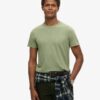 T-shirt met ronde hals en korte mouwen in shorts