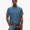 T-shirt met ronde hals en korte mouwen in shorts