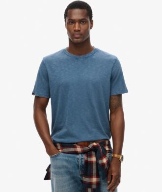 T-shirt met ronde hals en korte mouwen in shorts