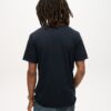 T-shirt met ruwe rand en V-hals