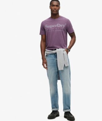 T-shirt met ton-op-ton Venue-logo