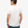 T-shirt met V-hals en geborduurd logo van Organic Cotton