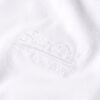 T-shirt met V-hals en geborduurd logo van Organic Cotton