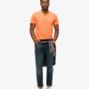 T-shirt met V-hals en Organic Cotton Essential-logo