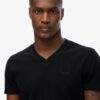 T-shirt met V-hals en Organic Cotton Essential-logo