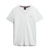 T-shirt met V-hals en Organic Cotton Essential-logo