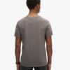 T-shirt met V-hals, slub en korte mouwen