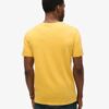 T-shirt met V-hals, slub en korte mouwen