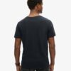 T-shirt met V-hals, slub en korte mouwen