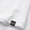 T-shirt met V-hals, slub en korte mouwen