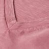 T-shirt met V-hals, slub en korte mouwen